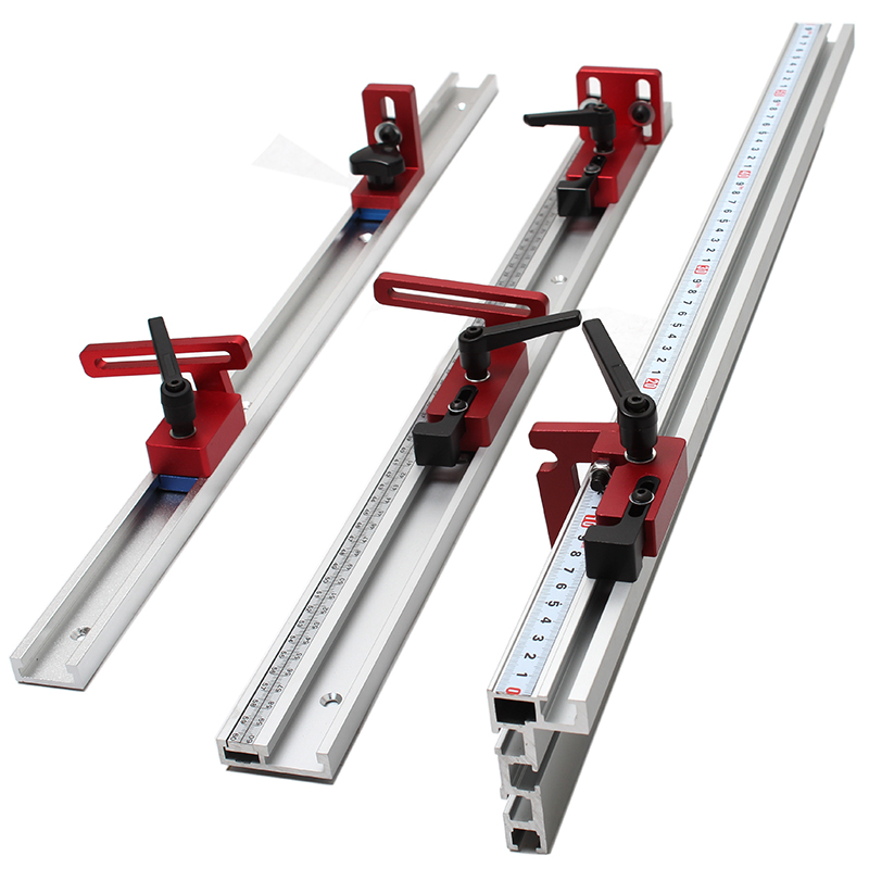 Woodworking Jointer - Woodworking T-track Stop T-Slot Limiter Aluminium