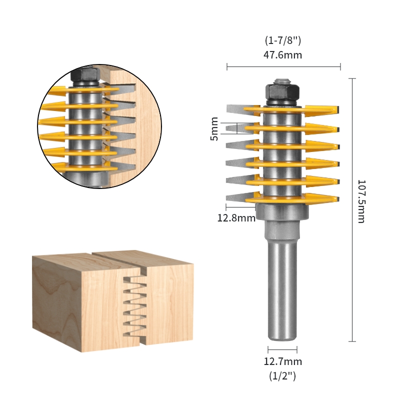 YUSUN 2 Teeth Adjustable Finge - Woodworking Jointer recension och pris