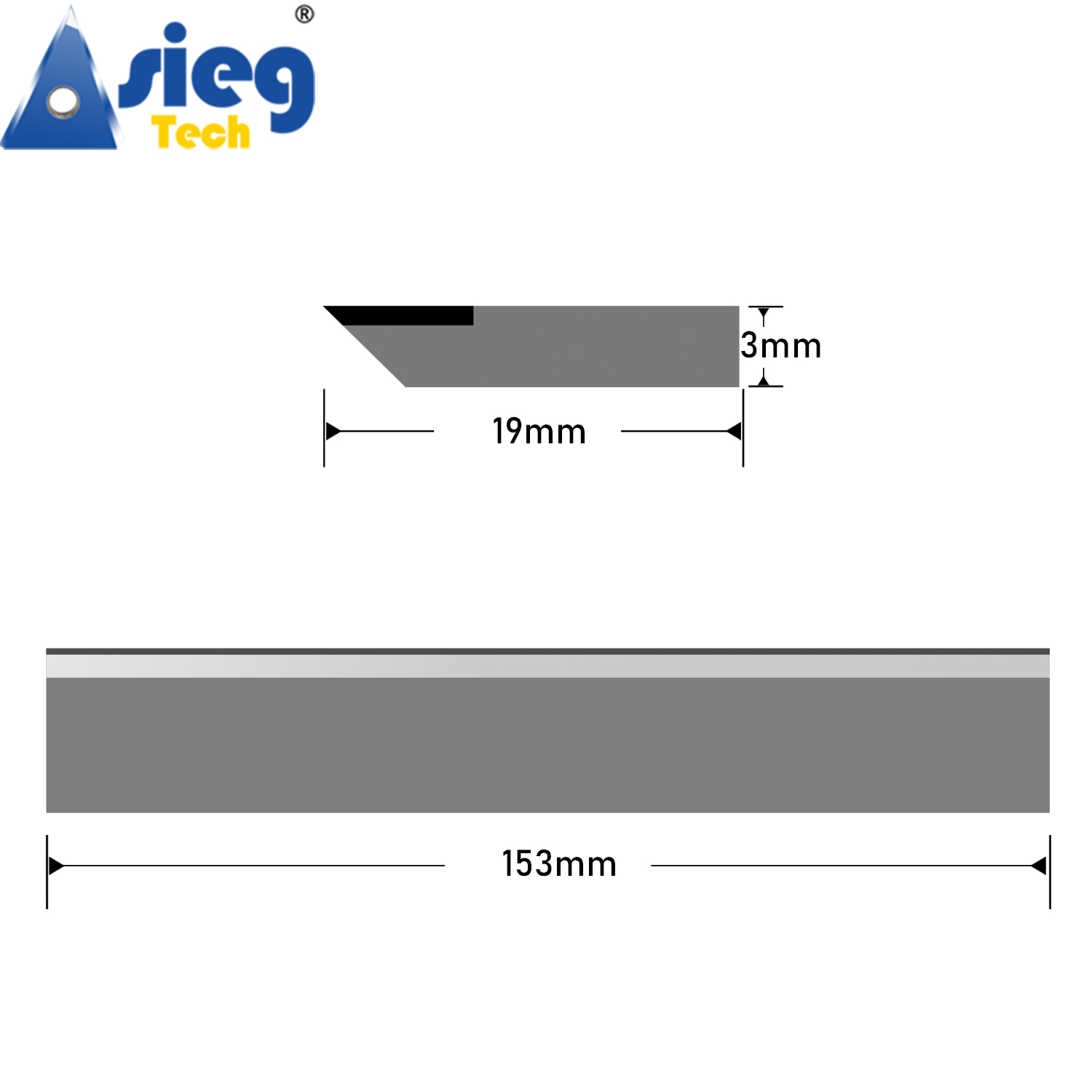 153×19×3mm Planer Blades Joint - Woodworking Jointer recension och pris