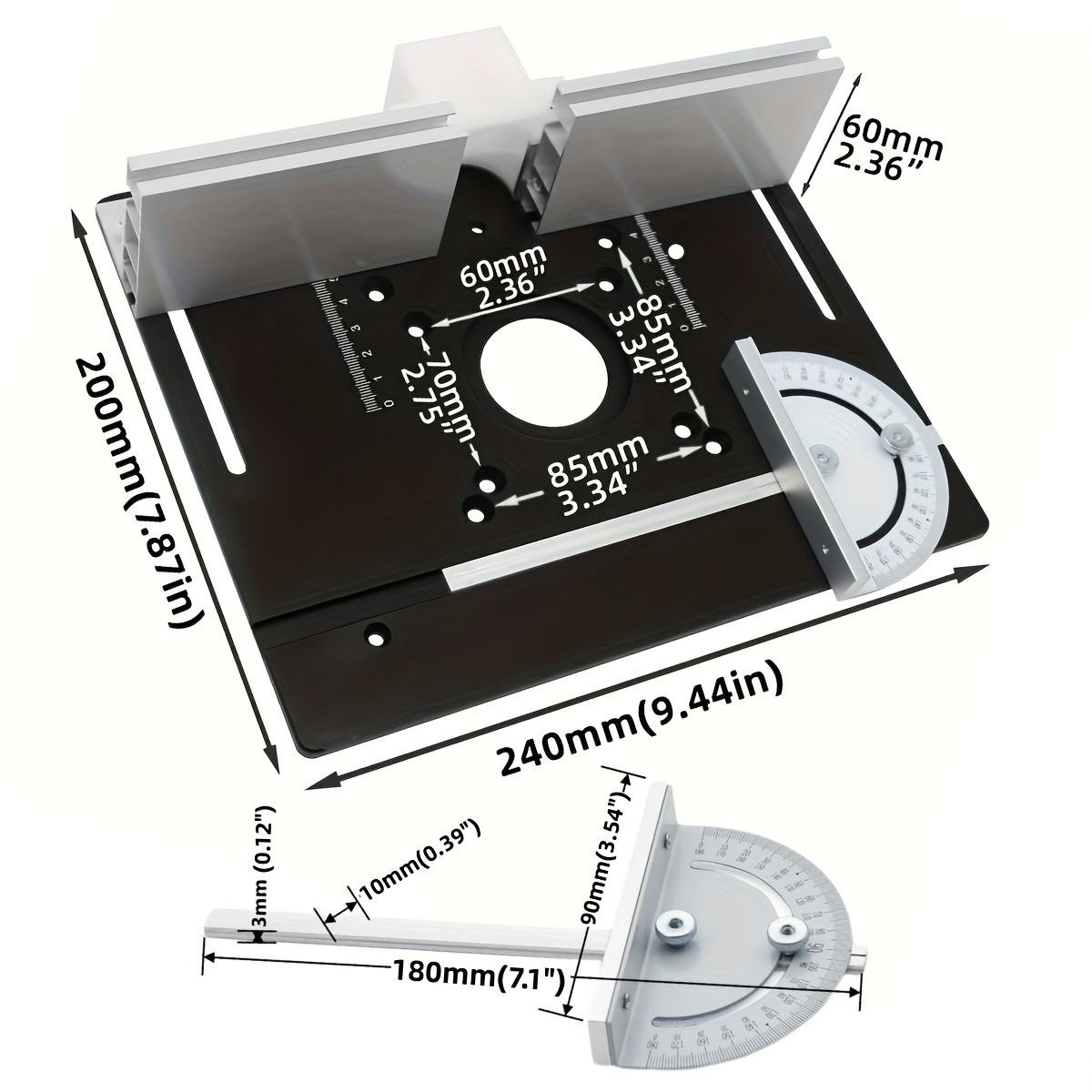 Aluminum Router Desktop Insert - Woodworking Routers recension och pris